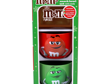 M&M S Bowls 2 Pack Holiday Gift Set Sale