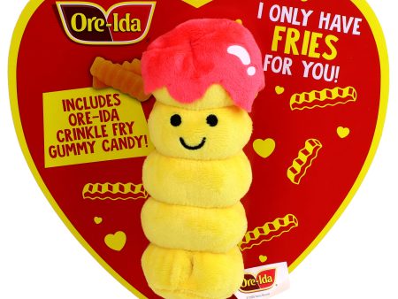 Ore Ida Crinkle Fry Heart Box with Gummy Candy & Plush Toy Hot on Sale