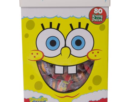 SpongeBob SquarePants Krabby Patties Santa Box, 80 Count Supply