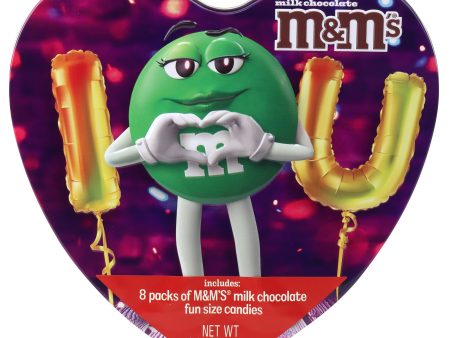 M&M S Heart Valentine s Day Tin, Green Online now