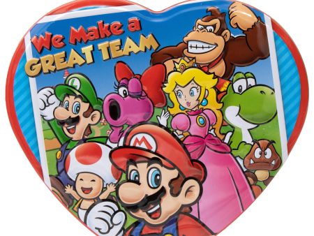 Super Mario™ Milk Chocolate Tin Heart Supply