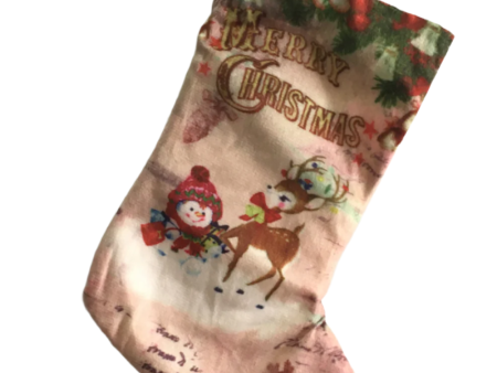 Reindeer Merry Christmas Stocking Online now