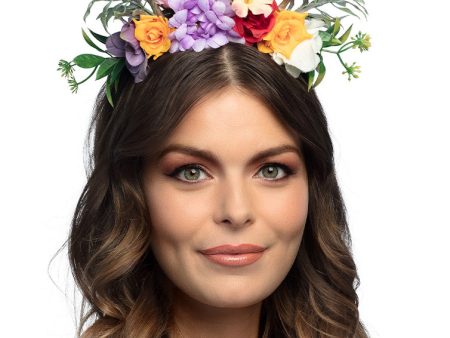 Diadem mit Blumen und Zweigen Fashion