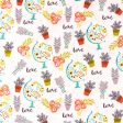 Botanical Allover Floral Flowers Fabric by the yard on Sale