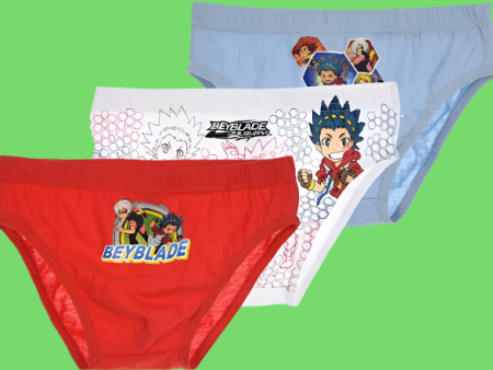 Bayblade Burst 3 Pair of Briefs Knickers Fashion