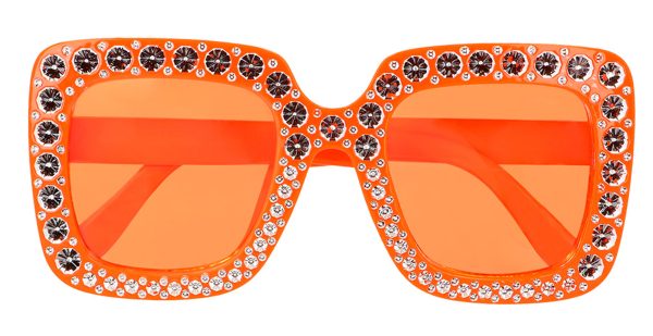 Bling Bling Partybrille orange For Sale