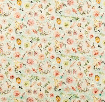 Woodland Floral Buck Head Fabric by the yard For Discount