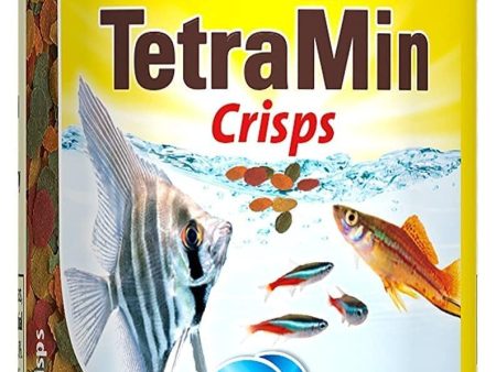 Tetra Min Crisps Fish Food, Complete Fish Food for All Tropical Fish with Clean and Clear Water Formula, 100 ml Sale