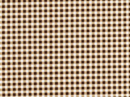 Brown Check Plaid Gingham Fabric by the yard Cheap