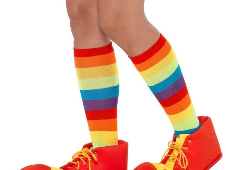 Lustige Clowns Schuhe rot-gelb für Erwachsene Online Sale