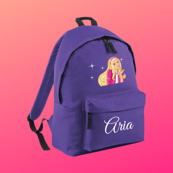 Purple School Bag - A4 Size Supply