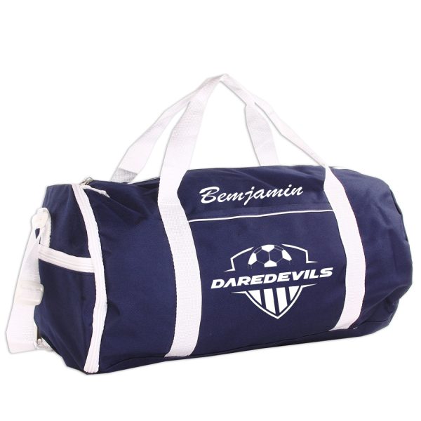 Personalized Sport Gym Roll Duffel Bag - Soccer (Available in 4 Colors) Sale