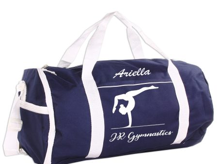 Personalized Sport Gym Roll Duffel Bag - Gymnastics (Available in 4 Colors) Fashion