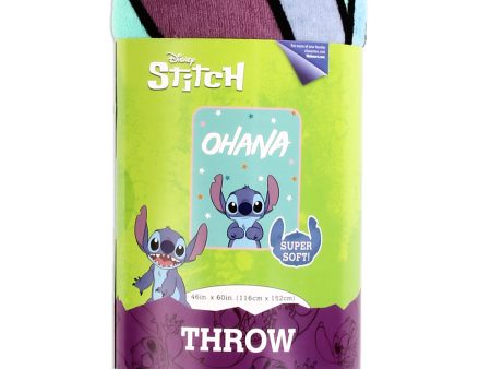 Disney Stitch 46  x 60  Super Soft Plush Throw (non-personalized) Sale