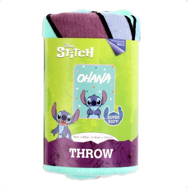 Disney Stitch 46  x 60  Super Soft Plush Throw (non-personalized) Sale