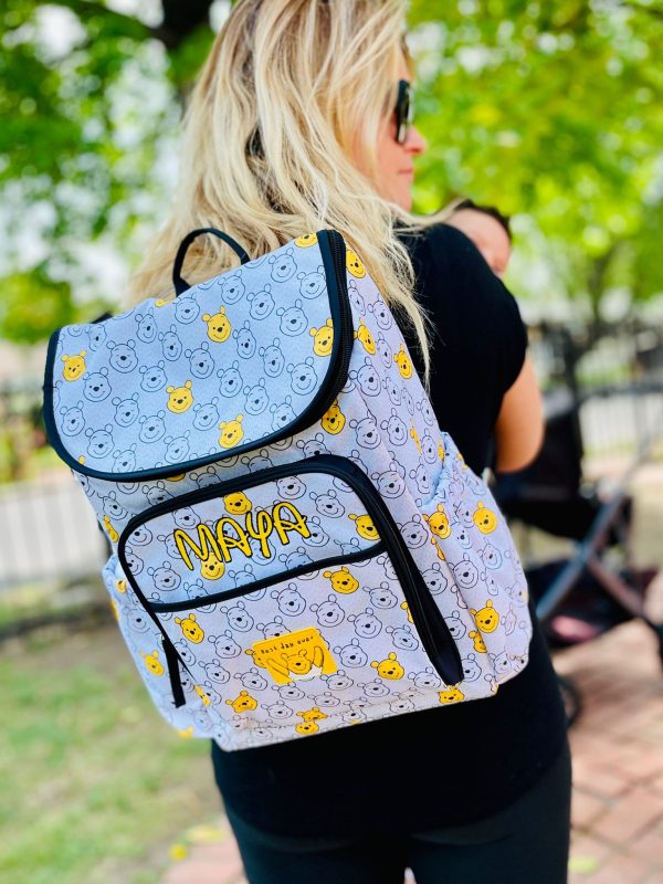 Personalized Embroidered Disney On-The-Go Mommy Backpack - Winnie The Pooh For Discount