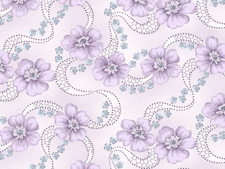 Twilight Garden by Holly Hilt Daisy Roses Fabric by the yard Online