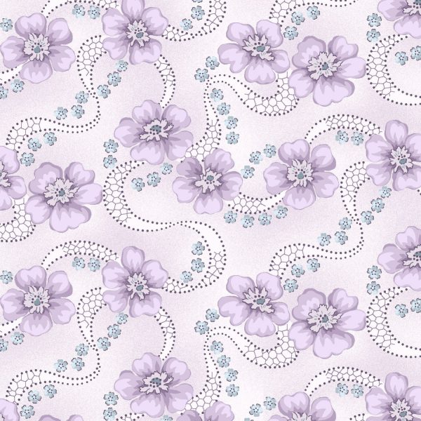 Twilight Garden by Holly Hilt Daisy Roses Fabric by the yard Online