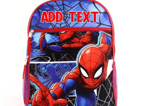 Personalized 16 Inch School Backpack - Spider-Man Hot on Sale