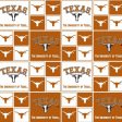 White and Orange University of Texas Squares Fabric by the yard Supply