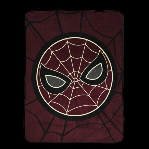 Spider-Man Glow In The Dark 46  x 60  Super Soft Plush Throw Sale