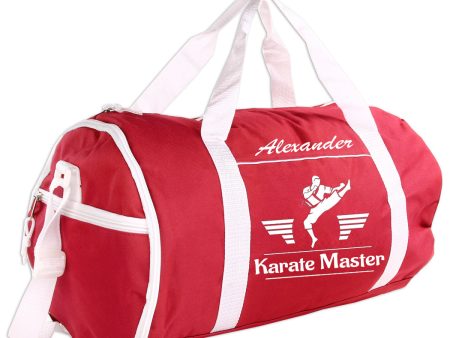 Personalized Sport Gym Roll Duffel Bag - Martial Arts Male (Available in 4 Colors) Sale