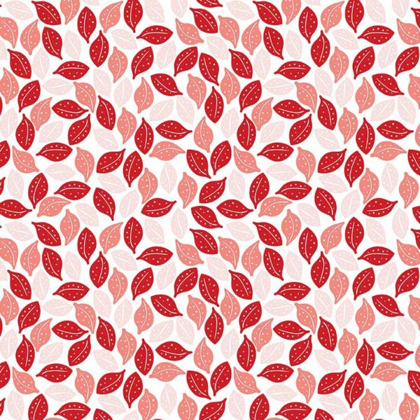 Sweet Prairie by Sedef Imer Coral Leaves Fabric by the yard Online Hot Sale