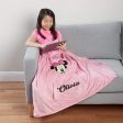 Personalized Minnie Mouse Throwbee® 50  x 60  Wearable Plush Throw Online Hot Sale