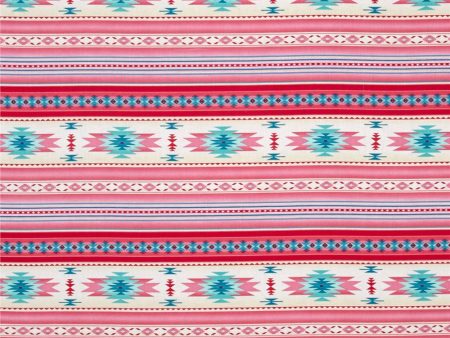 Tucson Aztec Pink Teal Fabric by the yard Cheap