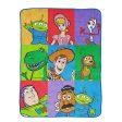 Toy Story Squares 46  x 60  Super Soft Plush Throw Online Sale