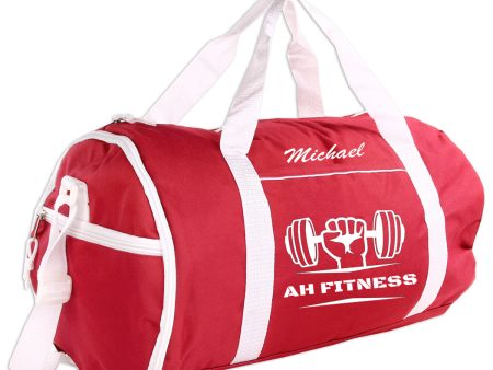 Personalized Sport Gym Roll Duffel Bag - Fitness (Available in 4 Colors) Hot on Sale