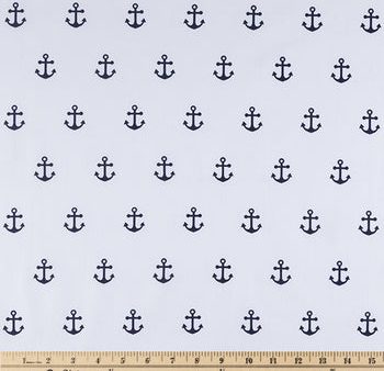 Anchors Fabric by the yard Hot on Sale