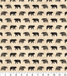 Bears Woodland Fabric by the yard Discount