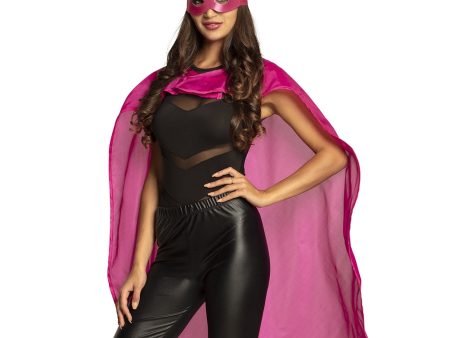 Superhero Set Cape und Maske Pink Online Hot Sale