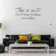 This is Us Crazy Loud Love Wall Decal Vinyl Love Quote Wall Supply