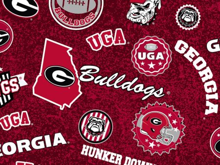 NCAA-Georgia Bulldogs Home State Cotton Fabric by the yard Online