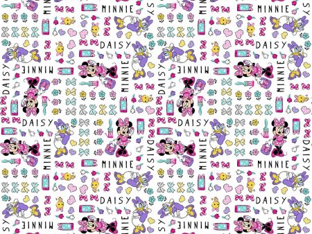 Disney Minnie Mouse and Daisy Fabric by the yard Hot on Sale