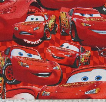 Disney Cars Packed McQueen Fabric by the yard Sale