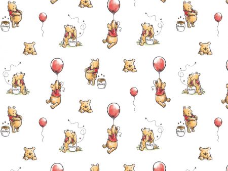 Disney Winnie The Pooh Balloon Fabric by the yard Supply