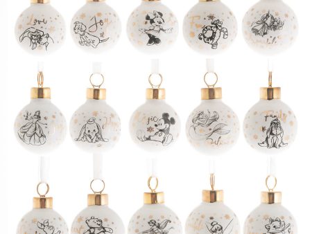 Disney Ceramic Mini Baubles - Set of 15 Supply