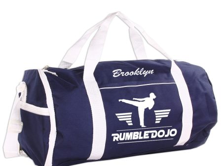 Personalized Sport Gym Roll Duffel Bag - Martial Arts Female (Available in 4 Colors) For Sale