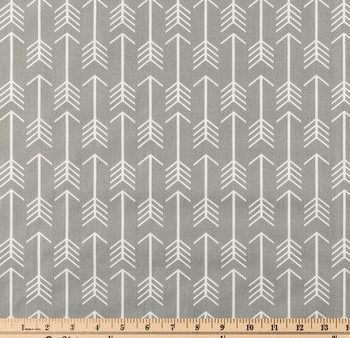 Aztec Premier Arrow White Gray Geometric Fabric by the yard Fashion