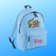 Light Blue School Bag - A4 Size Fashion