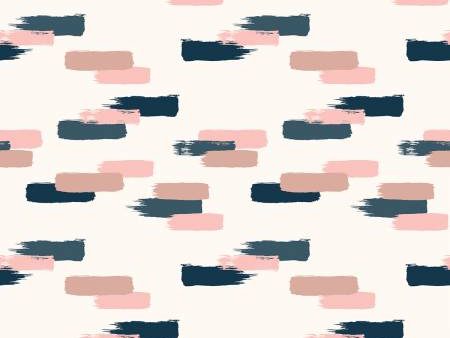 Blush by Jen Allyson Navy Blush Fabric by the yard For Cheap