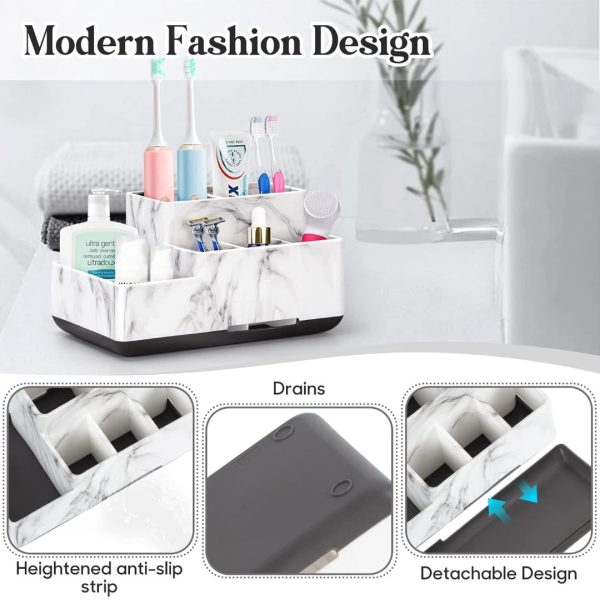 Toothbrush Holder,Bathroom Organizer Countertop For Cheap