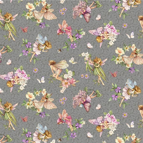 The Dancing Flower Fairies Fabric by the yard Online Sale