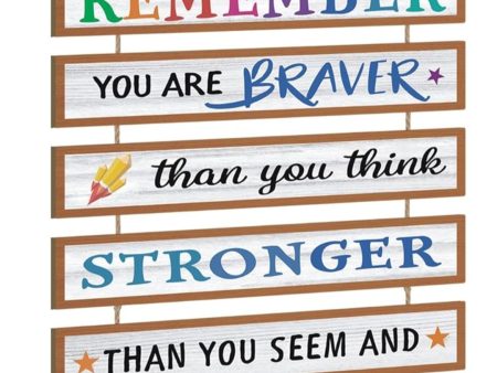  Inspirational Phrase Wall Art for Nursery,Inspirational Hanging Sign,Motivational Quote Wall Decor,You Are Brave Wall Decoration for Kids Bedroom,Positive Words Wall Art Sign for Babyroom Gift For Cheap