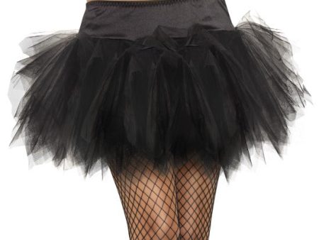 Schwarzer Tutu Rock mit Rüschen on Sale