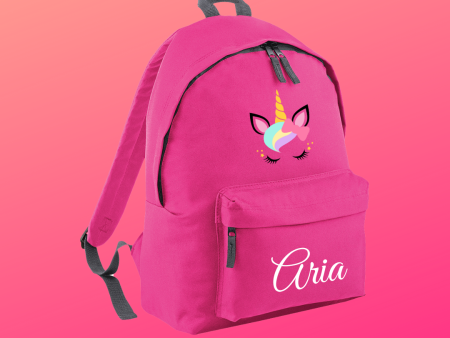 Dark Pink School Bag - A4 Size on Sale