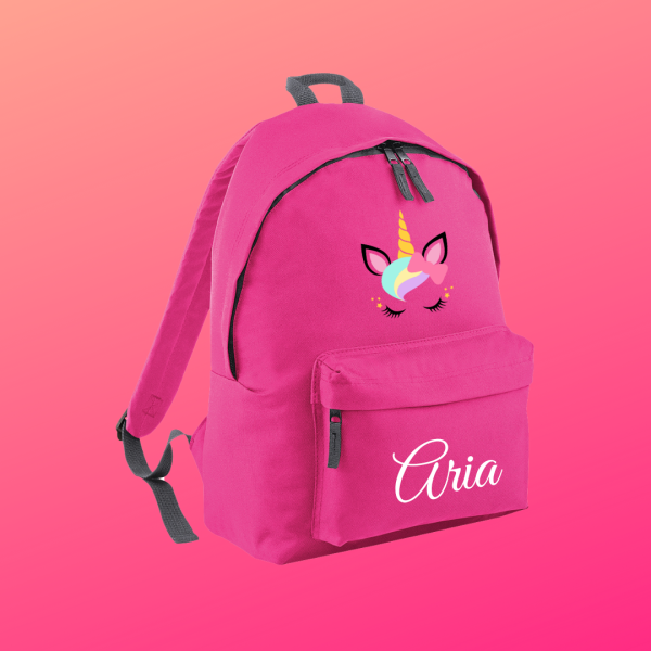 Dark Pink School Bag - A4 Size on Sale